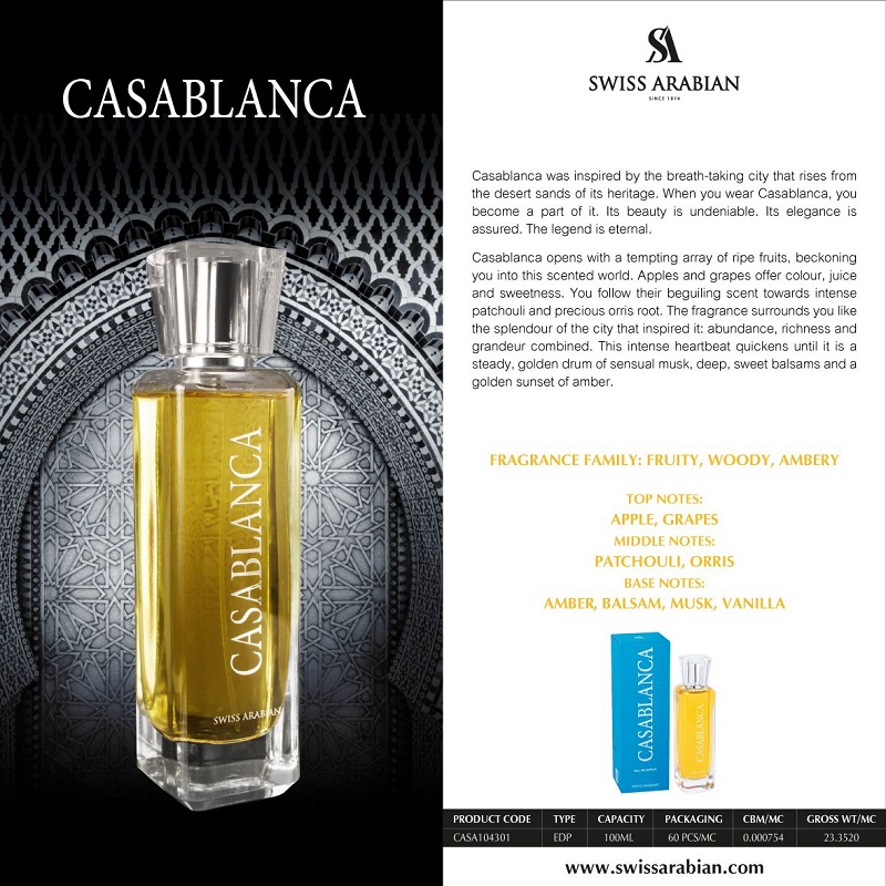 Premium Perfume Shop in Kerala Swiss Arabian Casablanca 100ml EDP - Image 2