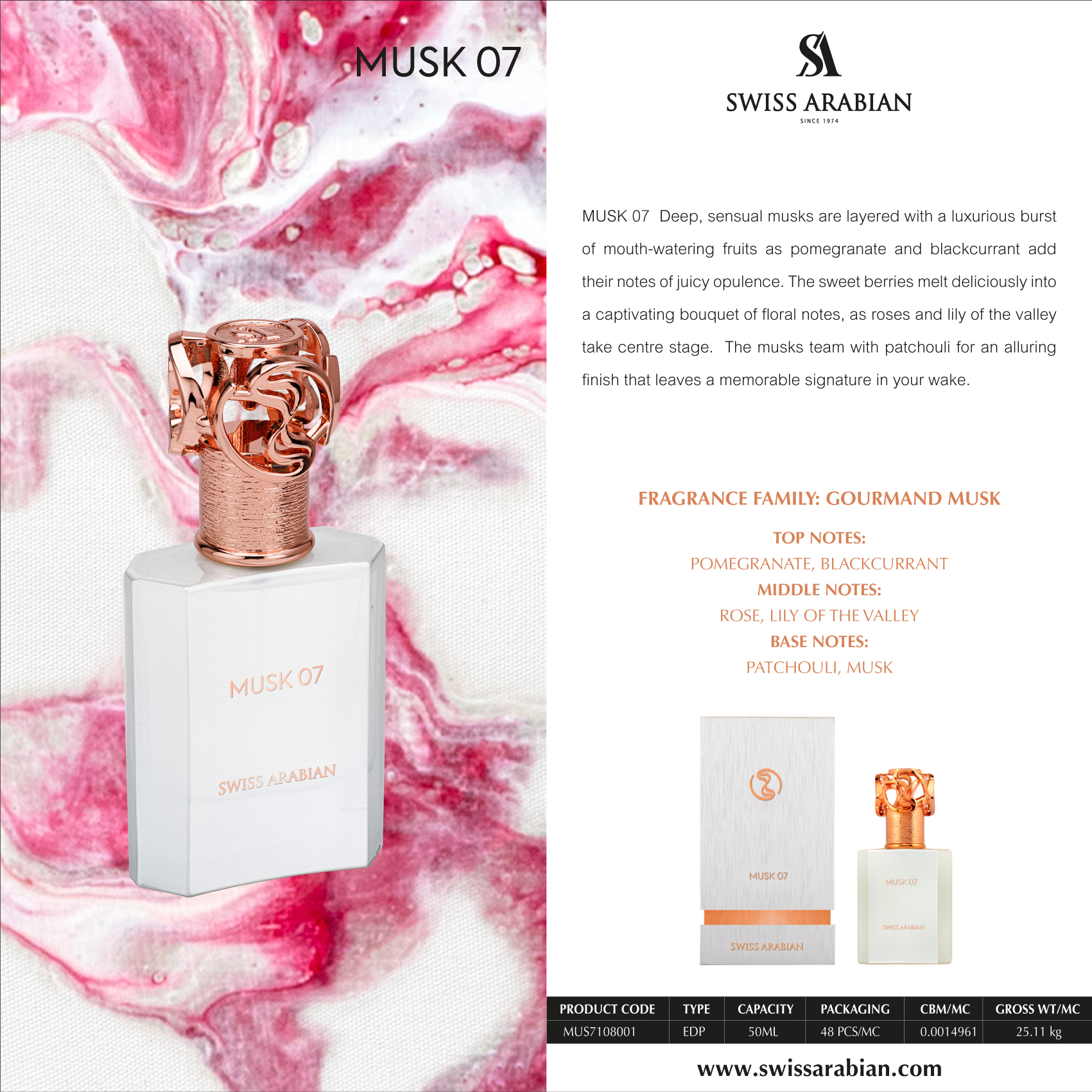 Premium Perfume Shop in Kerala Swiss Arabian Musk07 Extrait De Parfum - Image 3